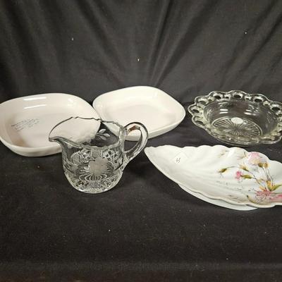 Lot of Misc Antique Items Including Set of 2 American Airline Pfaltzgraff Plates