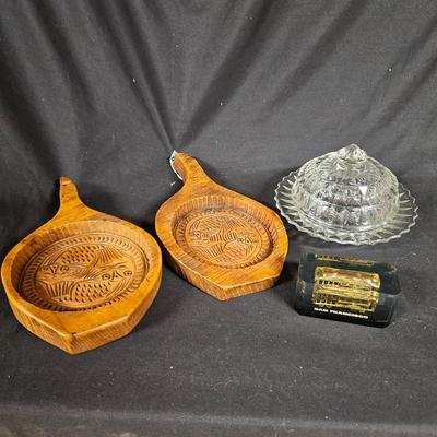 Lot of Misc. Antique Items Including Butter Presses