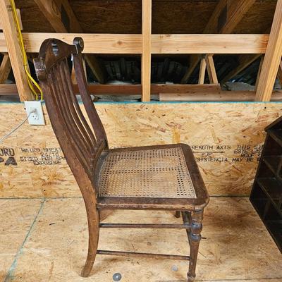 Antique Single Cane Seat Chair