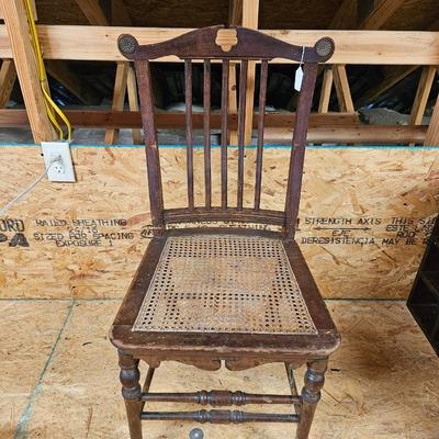 Antique Single Cane Seat Chair