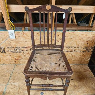 Antique Single Cane Seat Chair