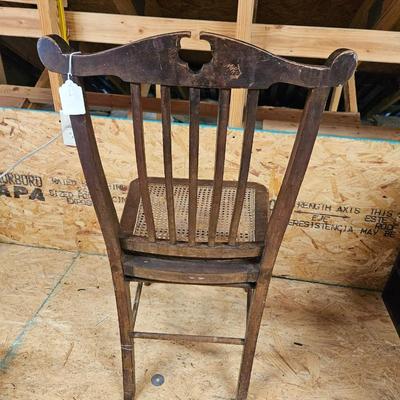 Antique Single Cane Seat Chair