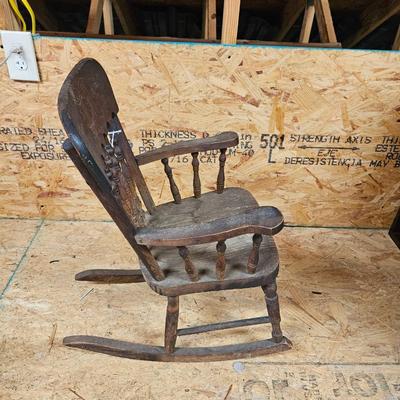 Antique Children's Rocker