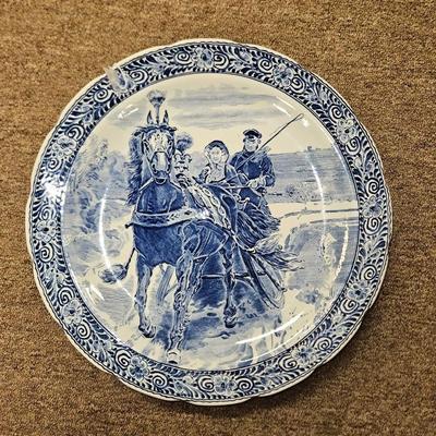 Vintage Royal Sphinx Maastricht Delft Carriage Charger - 1970's