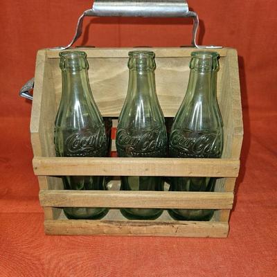 Lot of 6 Baltimore Glass CocaCola Bottle in Wooden Pack