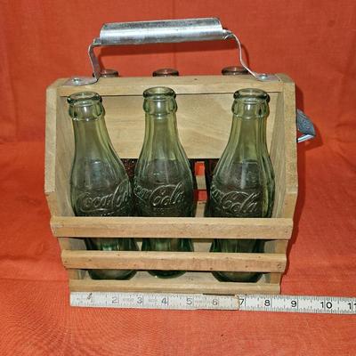 Lot of 6 Baltimore Glass CocaCola Bottle in Wooden Pack