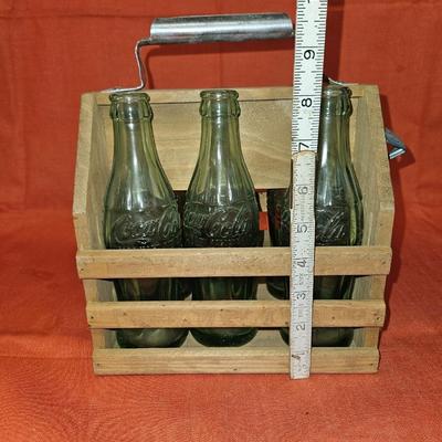 Lot of 6 Baltimore Glass CocaCola Bottle in Wooden Pack