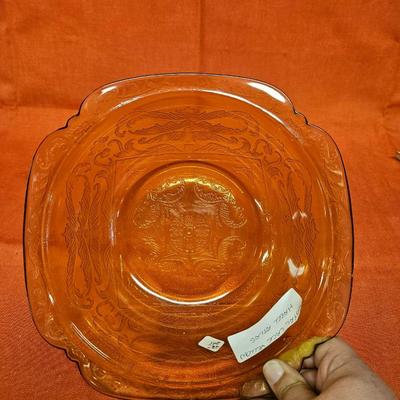 Royal Lace Yellow Hazel Atlas Depression Bowl