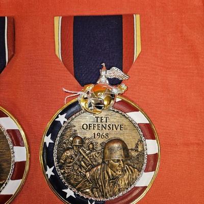 Set of 2 Bradford Exchange Medals of Valor
