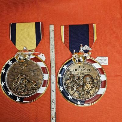 Set of 2 Bradford Exchange Medals of Valor