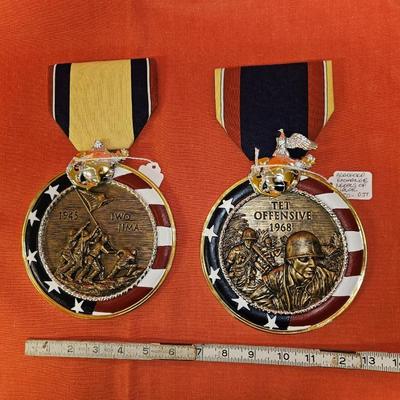 Set of 2 Bradford Exchange Medals of Valor