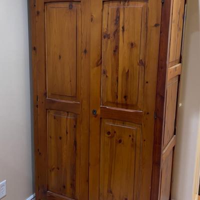 Sale Photo Thumbnail #1116: Could add a bar and use as a closet. Measures 40 X 21 X 73" Tall 