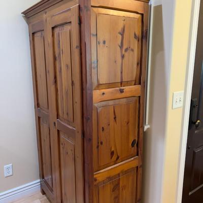 Sale Photo Thumbnail #1122: Could add a bar and use as a closet. Measures 40 X 21 X 73" Tall 