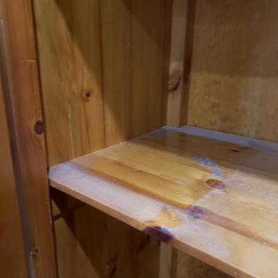Sale Photo Thumbnail #1121: Could add a bar and use as a closet. Measures 40 X 21 X 73" Tall 