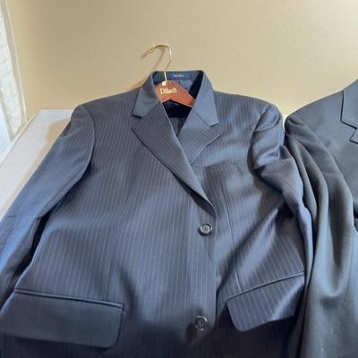Sale Photo Thumbnail #1210: Hugo Boss and Dillard's Blue Slacks are 38,  Jackets mL & XL On Good Wearable Condition.  