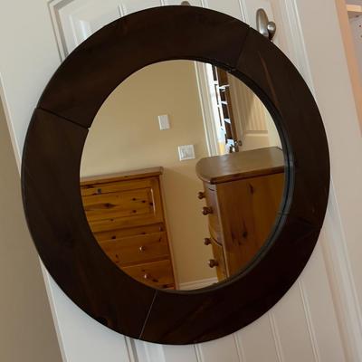 Sale Photo Thumbnail #1219: Nice Wood Mirror. 