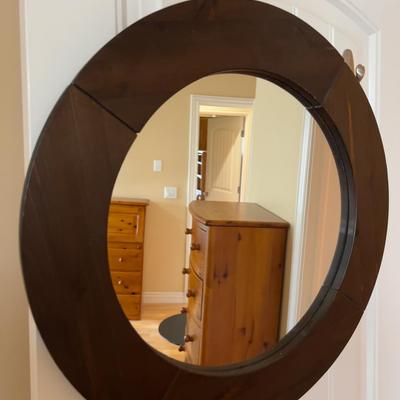 Sale Photo Thumbnail #1220: Nice Wood Mirror. 