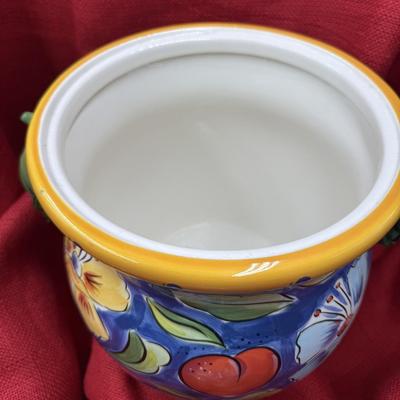 Clay Art 2002 Amalfi style lidded pot
