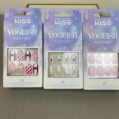 KISS Voguish Fantasy Holiday Nails 3 Sets