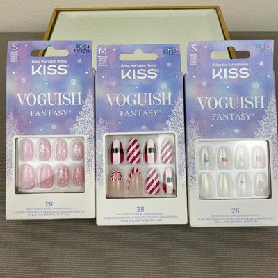 KISS Voguish Fantasy Holiday Nails 3 Sets