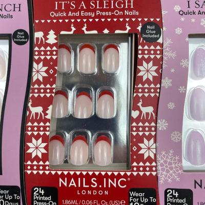 Nails Inc London Holiday Press on Nails 3 sets