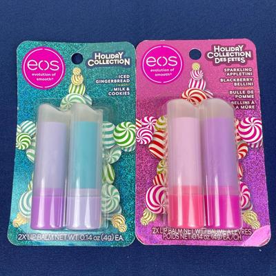 EOS Holiday Lip Balms 2 Packs