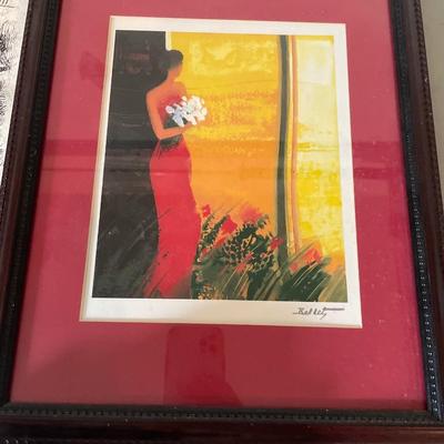 Large silver ornaments with woman art