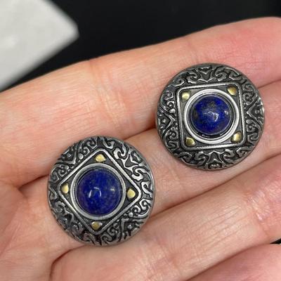 Lapis Stones Bracelet and Earrings