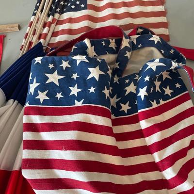 Flags and bag