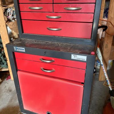 All American organizer with crafting supplies