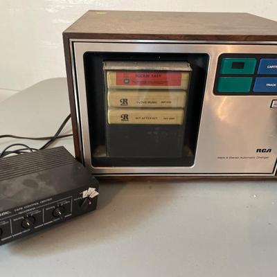 8 track player and 8 tracks