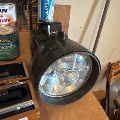 Tools, flashlight, torch, stain and flex seal