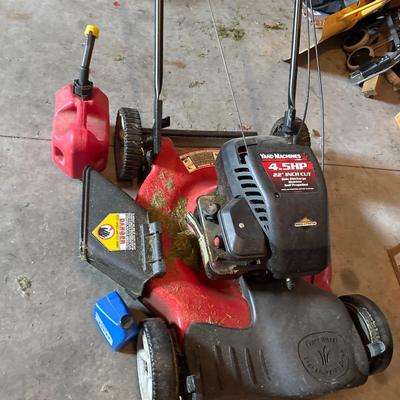 Yard machines 4.5 hp 22 inch cut side discharge mulcher self-propelled lawnmower