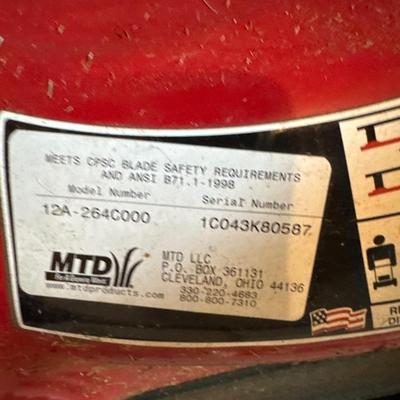 Yard machines 4.5 hp 22 inch cut side discharge mulcher self-propelled lawnmower