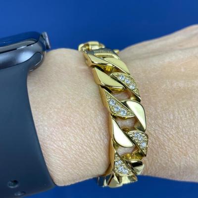 New Invicta Men’s Goldtone Stainless Steel Bracelet