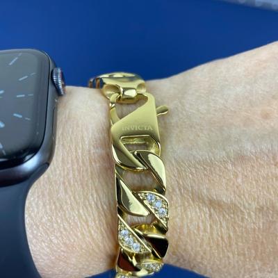 New Invicta Men’s Goldtone Stainless Steel Bracelet