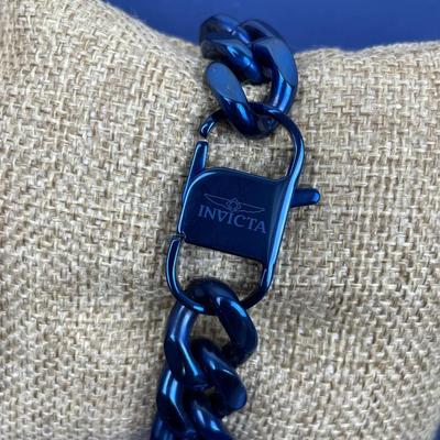 New Invicta Men’s Blue Stainless Steel Bracelet