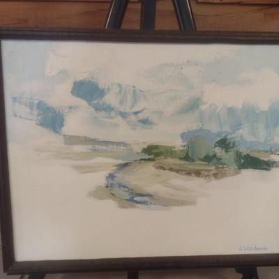 Framed Art Original on Canvas by J. Weidman