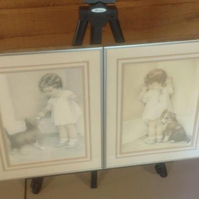 Pair of Framed Art Prints by Bessie Pease Gutman