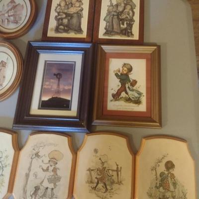 Collection of Framed Art and Decoupage Wall Decor (See all Pictures)