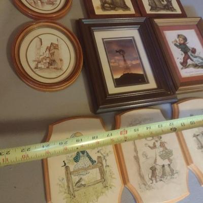 Collection of Framed Art and Decoupage Wall Decor (See all Pictures)