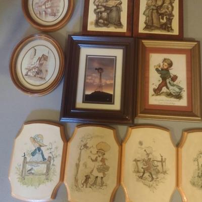 Collection of Framed Art and Decoupage Wall Decor (See all Pictures)