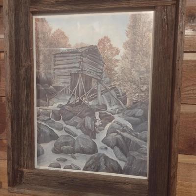 Framed Art Print 'The Mill' by Alexander Dumas
