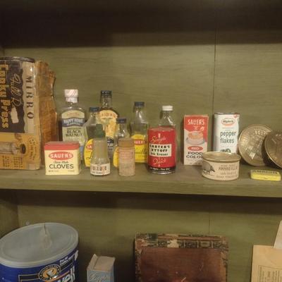 Collection of Primitive and Vintage Collectible Rustic and Farmhouse Items Choice A
