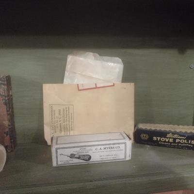 Collection of Primitive and Vintage Collectible Rustic and Farmhouse Items Choice A