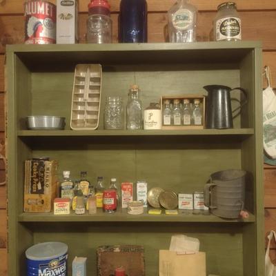 Collection of Primitive and Vintage Collectible Rustic and Farmhouse Items Choice A