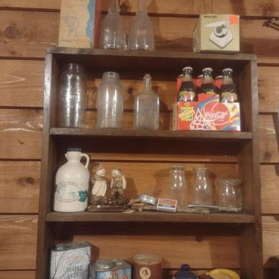 Collection of Primitive and Vintage Collectible Rustic and Farmhouse Items Choice B