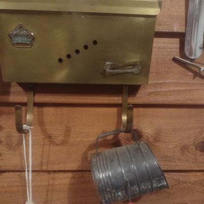 Collection of Primitive and Vintage Collectible Rustic and Farmhouse Items Choice D