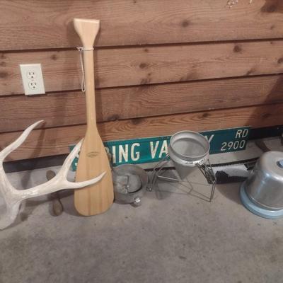 Collection of Primitive and Vintage Collectible Rustic and Farmhouse Items Choice I