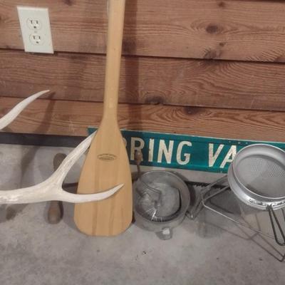 Collection of Primitive and Vintage Collectible Rustic and Farmhouse Items Choice I